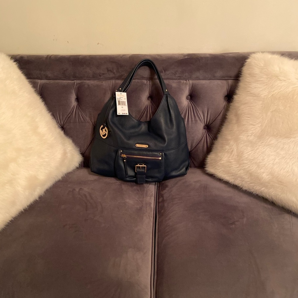 Navy Blue Michael Kors Purse